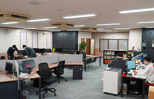 会社を知る 大垣営業所社内